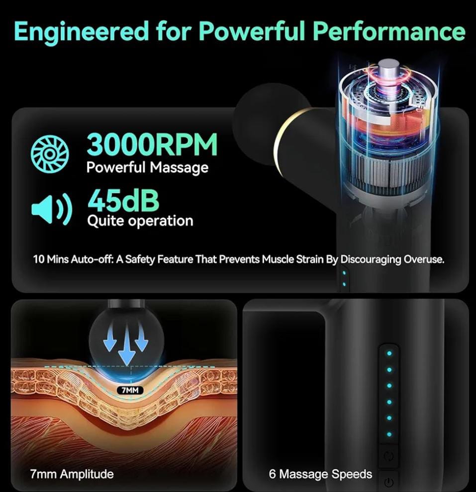 Booster Mini X Massage Gun Percussion Back and Neck Massager Electric Vibrators Portable Fitness Mini Body Massage Machine