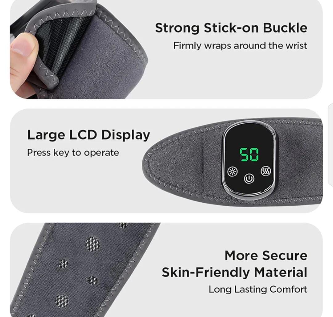 Electric Hand Wrist Foot Heat Massager Hot Compress Vibration Ankle Massage Wrap for Joint Protection Ankle Wrist Support Brace