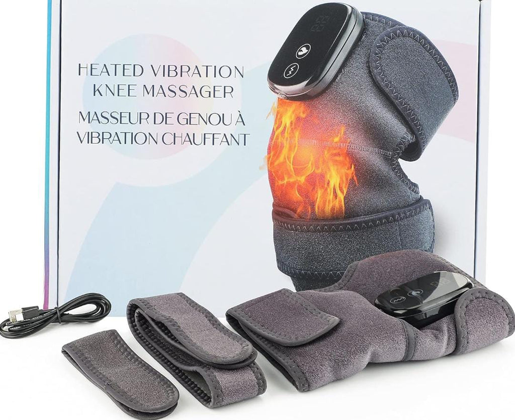 Electric Knee Pad Fast Heating Vibration Massage 5000mAh Knee Temperature Massager Shoulder Elbow Brace Leg Joint Muscle Relax