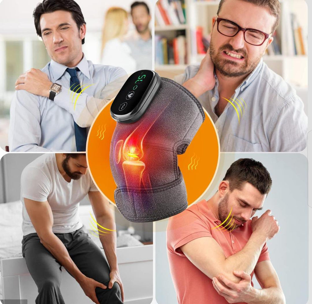 Electric Knee Pad Fast Heating Vibration Massage 5000mAh Knee Temperature Massager Shoulder Elbow Brace Leg Joint Muscle Relax