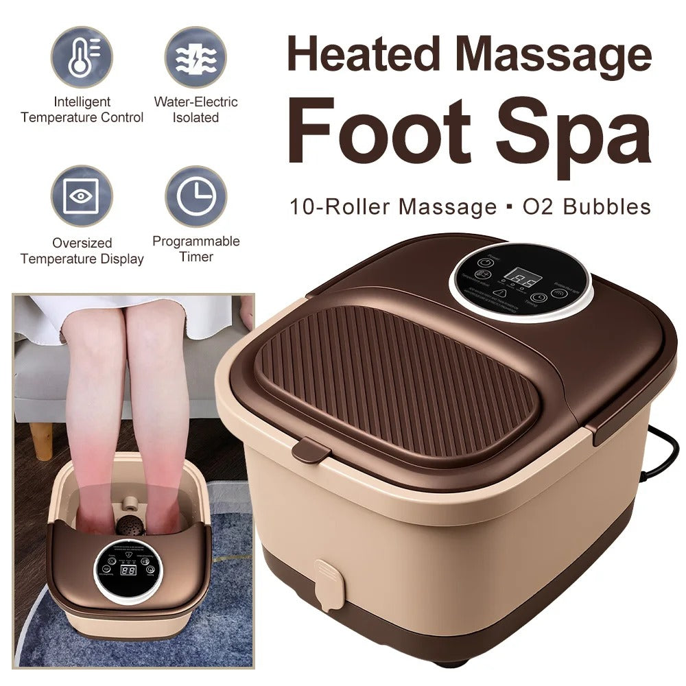 Portable Fully Automatic Massage Heating Foot Bath Mini Acupressure Massage Points Household Fumigation Foot Bath