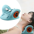 Portable Pulse Neck Massage Pillow 3D Kneading Shiatsu with Heat Neck Hot Compress for Shoulder/Back Pain Relief Home Car Use