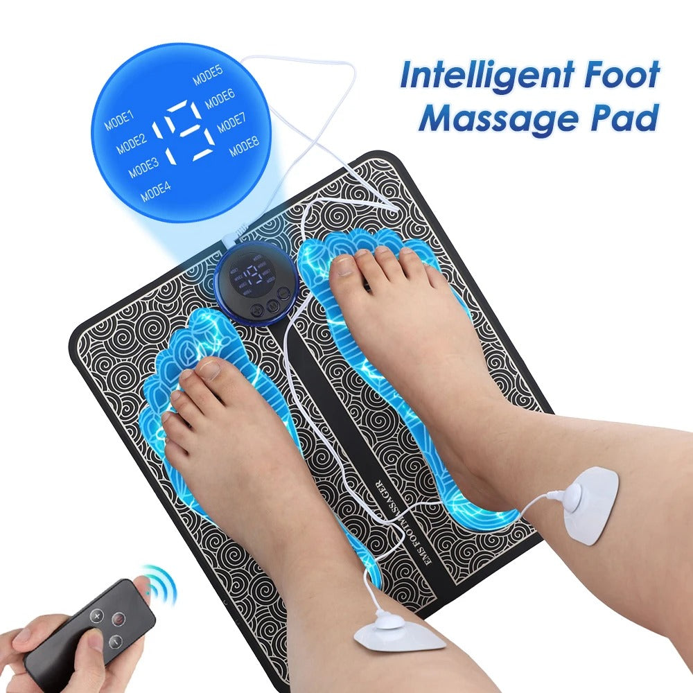 Electric Massage Pad Relieve Sore Feet Leg Cramps Pulse Sole Massager EMS Foot Massager Pad Improve Blood Circulation