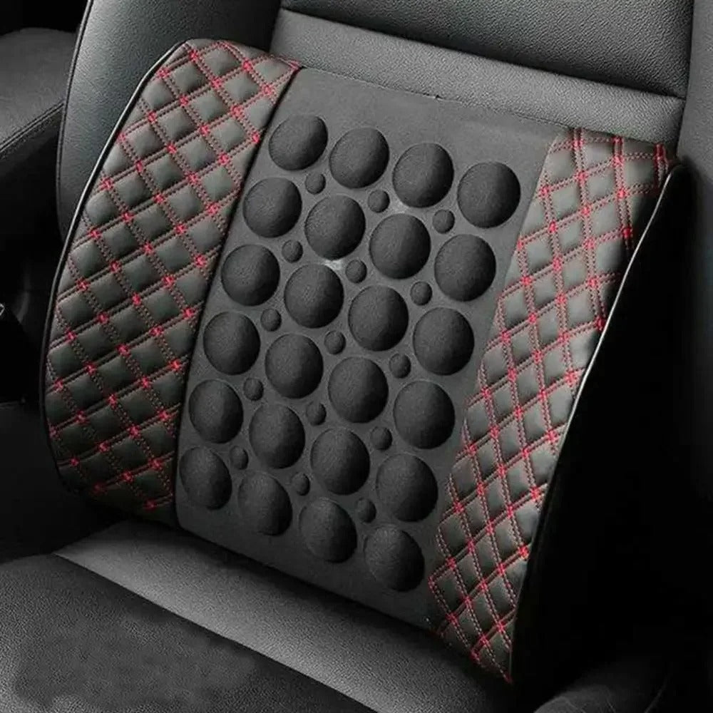 Car Electric Massage Cushion Fold Resistant Elongation Moderate Durable Vehicle Seat Back Waist Support Lumbar Pad Massager