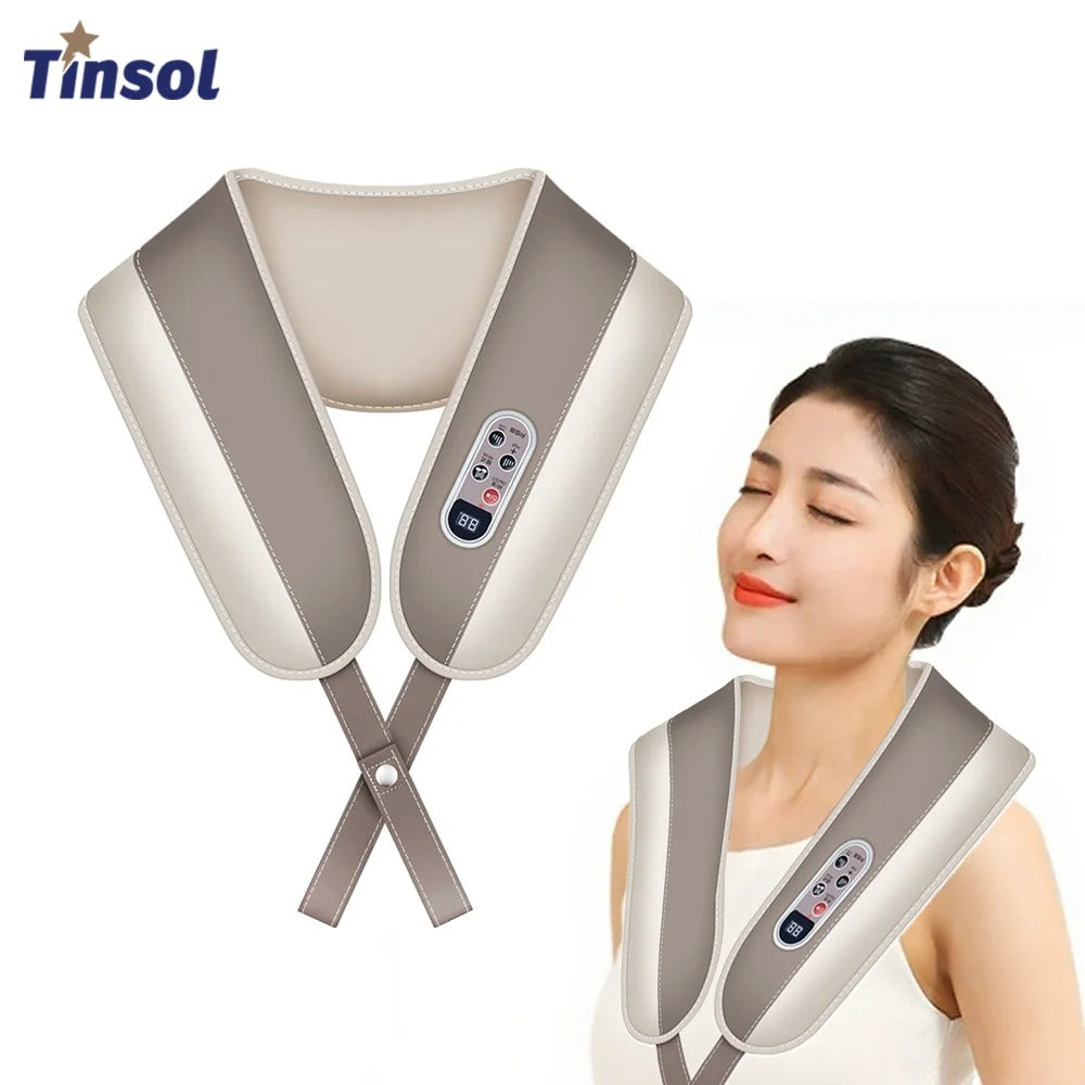 U Shape Neck Massager Pain Neck and Shoulder Multi-function Tapping Massager Portable Electric Knocks Cervical Massage Shawls