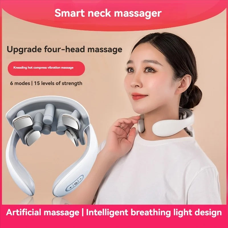 Most-Portable Cervical Massager Smart Cervical Massager Hot Compress Cervical Massager Rechargeable Cervical Massager