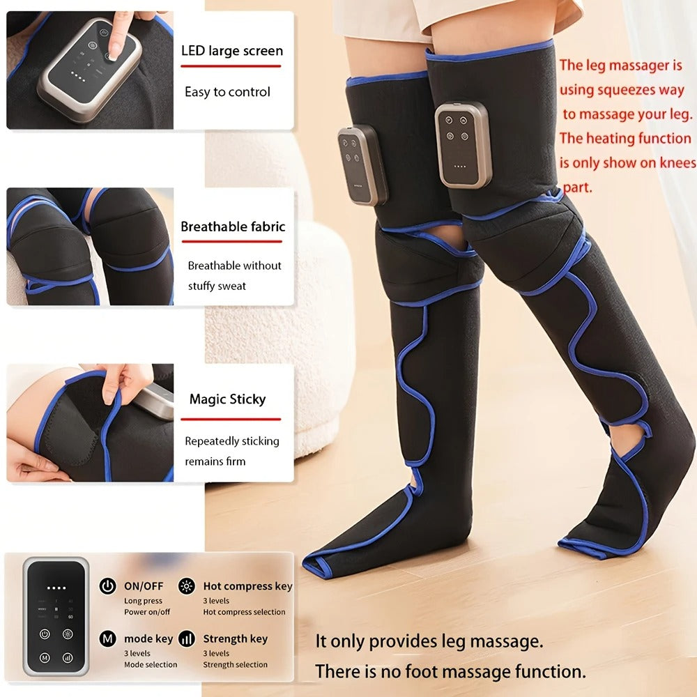 360° Foot Air Pressure Electric Leg Massager Promotes Blood Circulation Muscle Relaxation Lymphatic Drainage Relieve Health Care
