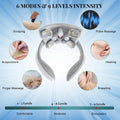 Electric Vibration Neck Masssger Low Frequency Pulse Cervical Massager Rechargeable Smart Neck Massager Hot Compress Massage