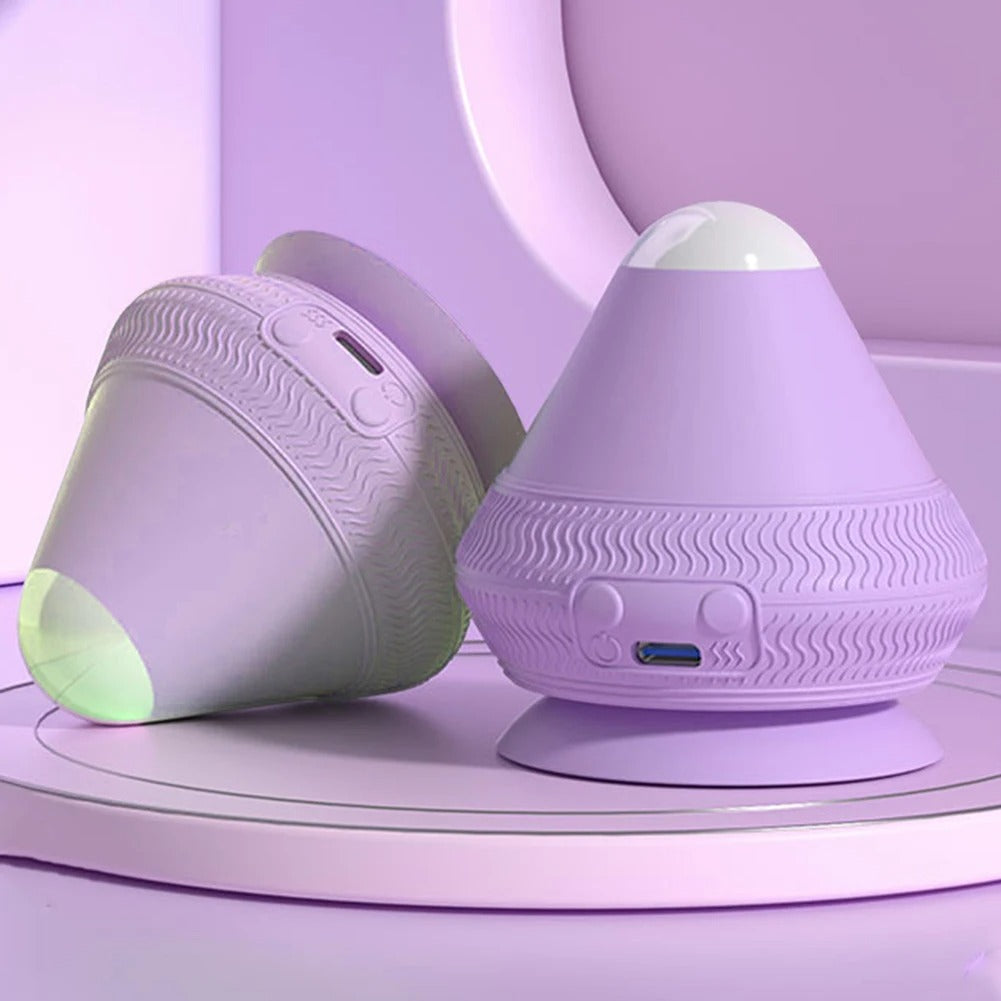 Electric Vibrating Massage Ball with Suction Cup Muscle Relaxation Massager 2 Gear Temperature for Point Deep Tissue Relaxation