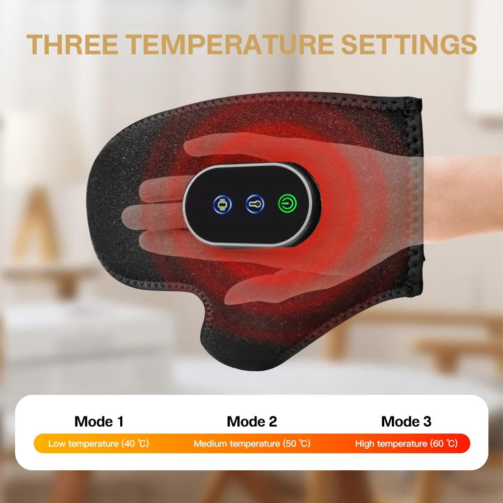 Cordless Electric Hand Massager with Heat and Compression for Arthritis and Carpal Tunnel Full Wrapped Relaxation Portable Gift