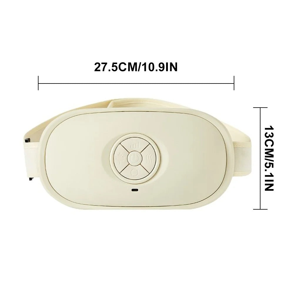 Electric Abdominal Massager Heating Pad Menstrual Pain Relief Massager Belt Hot Compress Vibration Bianshi Kneading Instrument