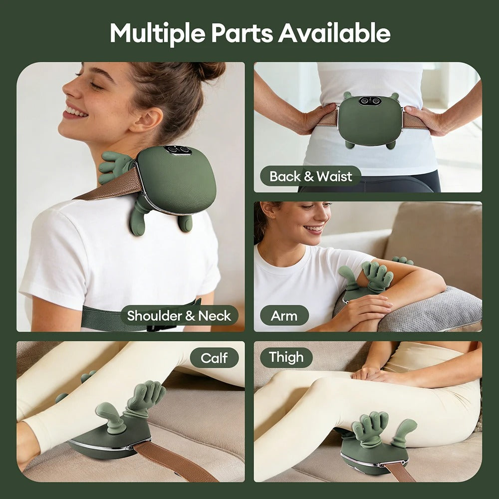 4D Bionic Finger Neck Shoulder Massager Wireless Neck Cervical Trapezius Kneading Massage Shawl Brushless Motor Neck massager
