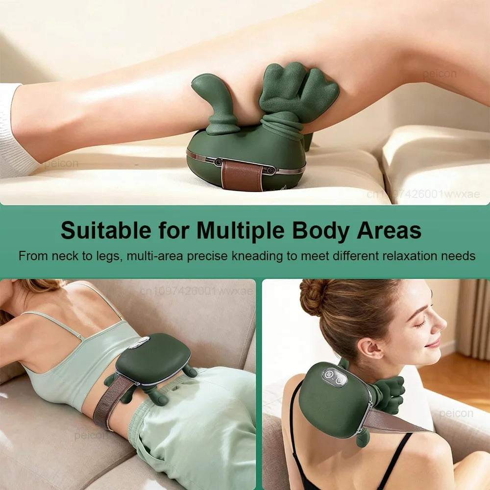 Neck Massager Electric Muscle Massager Heating Cervical Neck Massage Portable Neck Shoulder Massage Machine for Neck Pain Relief
