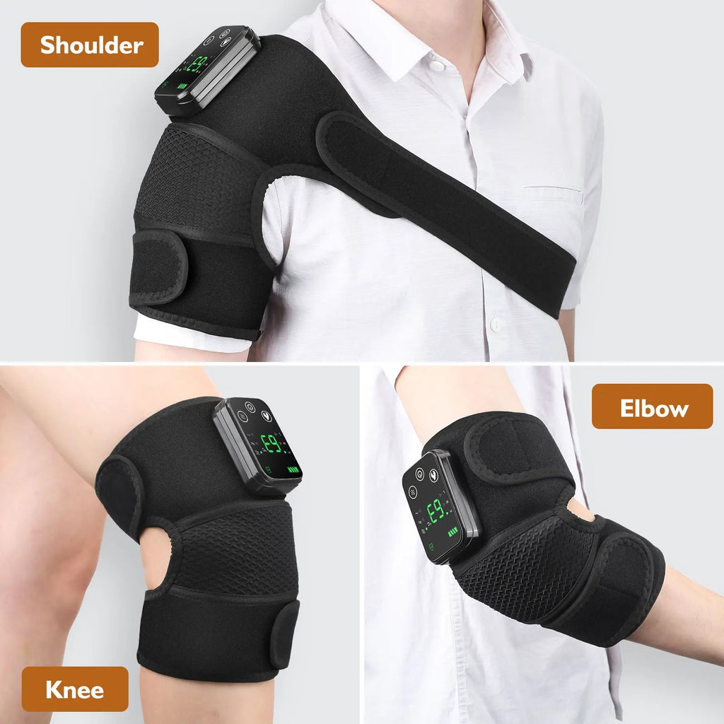 Knee Massager Fast Heating Pad for Shoulder Elbow Leg Knee Massage Device Vibration Massage Warm Heated Kneepad for Men Women