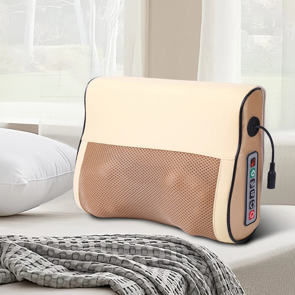 Back Neck Massager Infrared Heating Electric Shoulder Foot Massage Pillow Deep Tissue Kneading For Waist Legs Shoulder Women Men