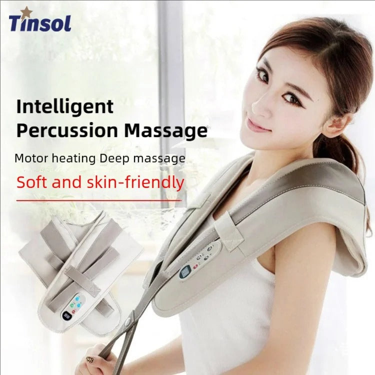 U Shape Neck Massager Pain Neck and Shoulder Multi-function Tapping Massager Portable Electric Knocks Cervical Massage Shawls