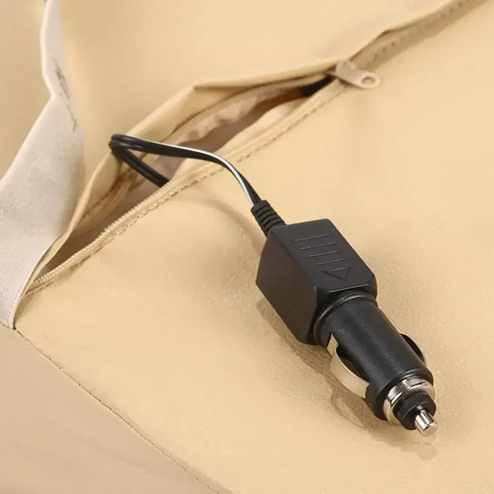 Car Electric Massage Cushion Fold Resistant Elongation Moderate Durable Vehicle Seat Back Waist Support Lumbar Pad Massager