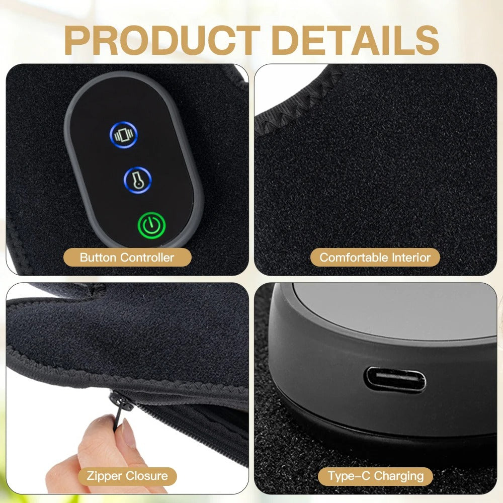 Cordless Electric Hand Massager with Heat and Compression for Arthritis and Carpal Tunnel Full Wrapped Relaxation Portable Gift