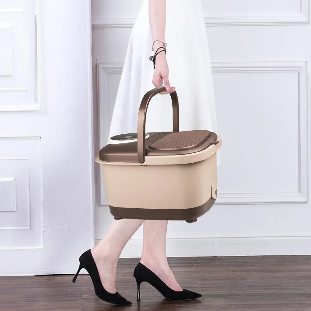 Portable Fully Automatic Massage Heating Foot Bath Mini Acupressure Massage Points Household Fumigation Foot Bath