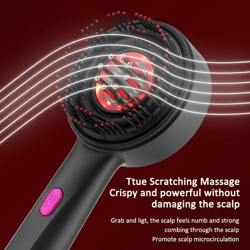 3 Modes Electric Massage Comb Portable Red Light Laser Comb for Hair Follicle Hair Follicles On The Head Essence Oil Applicator