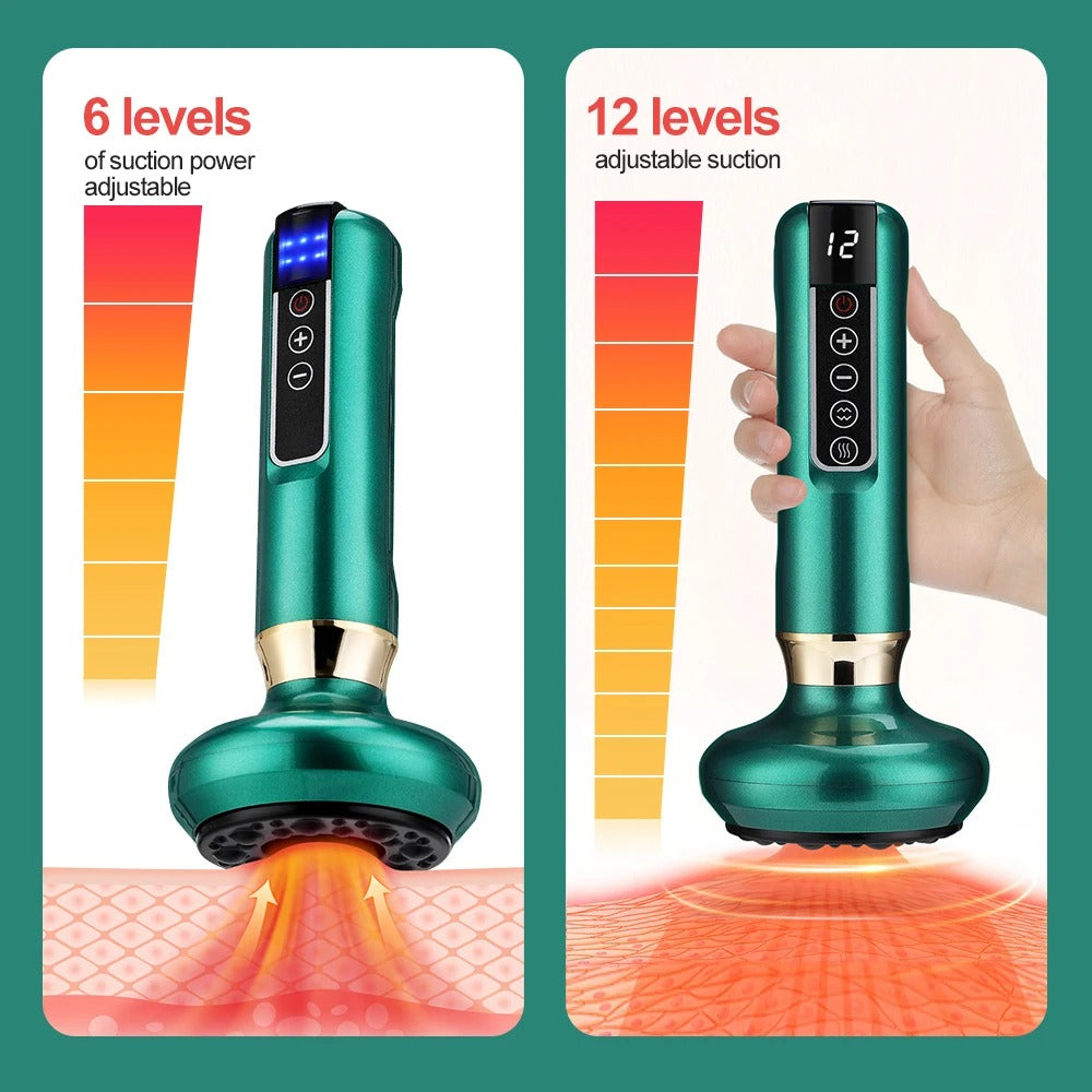 Electric Vacuum Cupping Massage Body Cups Anti-Cellulite Therapy Massager for Body Electric Guasha Slimming