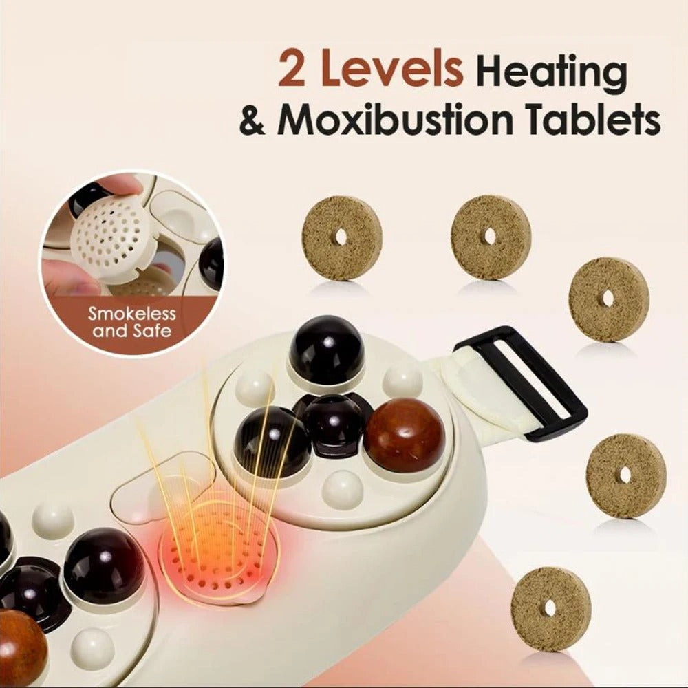Electric Abdominal Massager Moxibustion Heating Vibration Waist Massage Belt Menstrual Pain Relief Bianshi Kneading Instrument