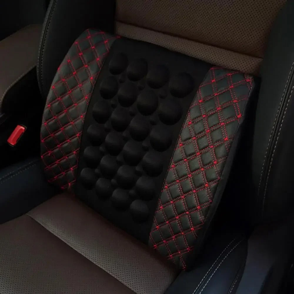 Car Electric Massage Cushion Fold Resistant Elongation Moderate Durable Vehicle Seat Back Waist Support Lumbar Pad Massager