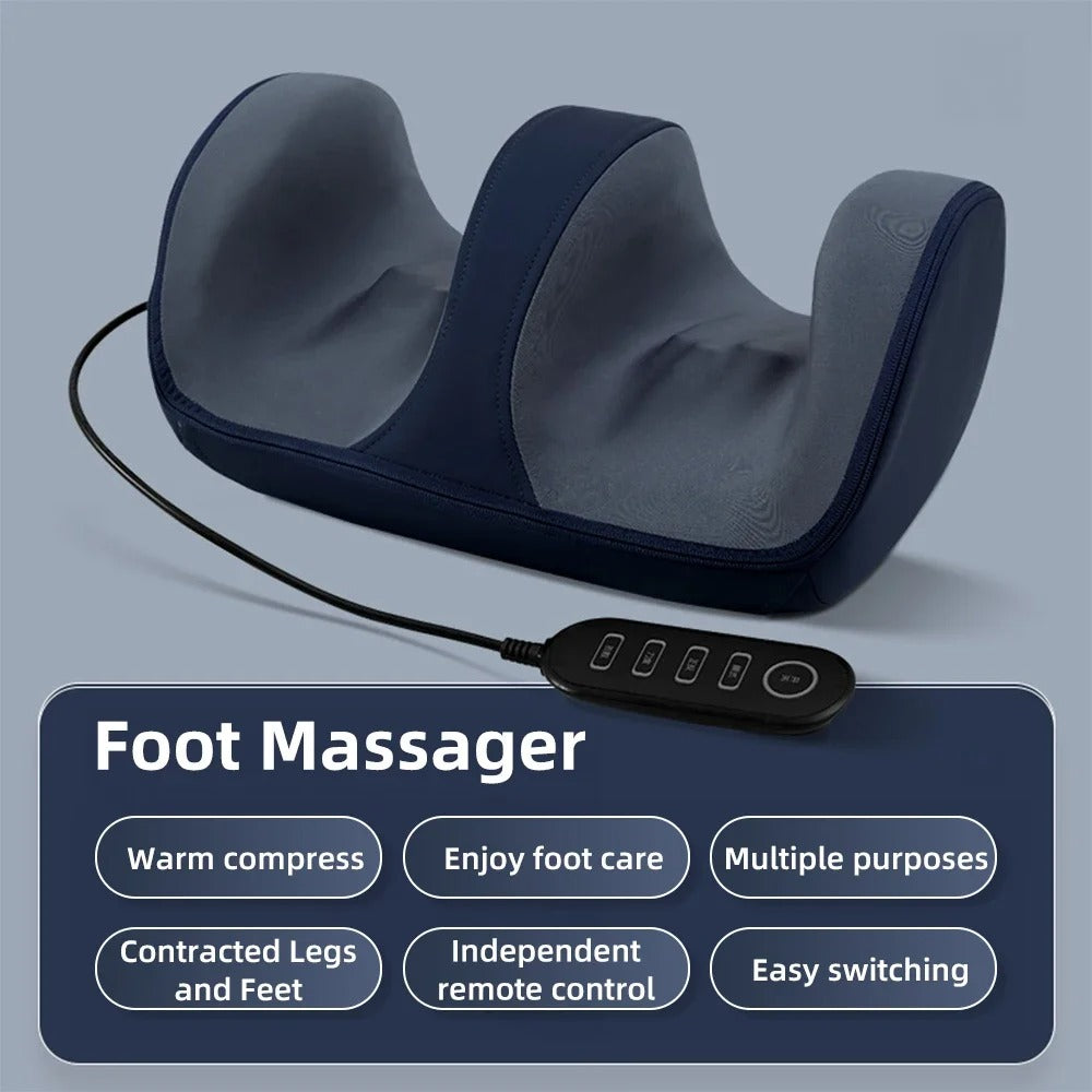 Electric Foot Massager Hot Compression Shiatsu Heated Instrument Relaxation fatigue Massage Machine Calf Pain Relieve Health