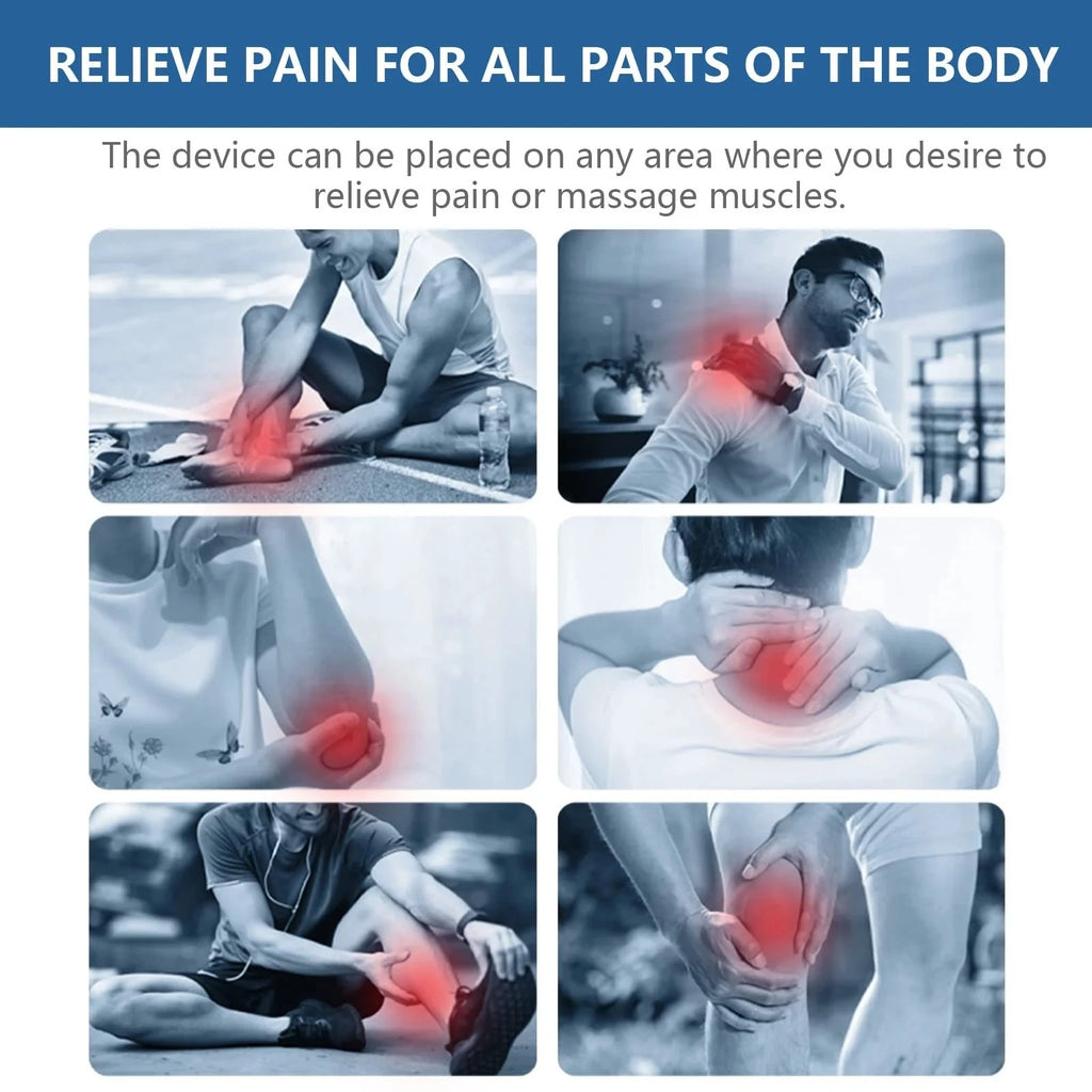KTS Wireless Neck Massager 650nm+808nm TENS&EMS Pulse Muscle Stimulator&Cold Laser Therapy Body&Neck Massager for Pain Relief