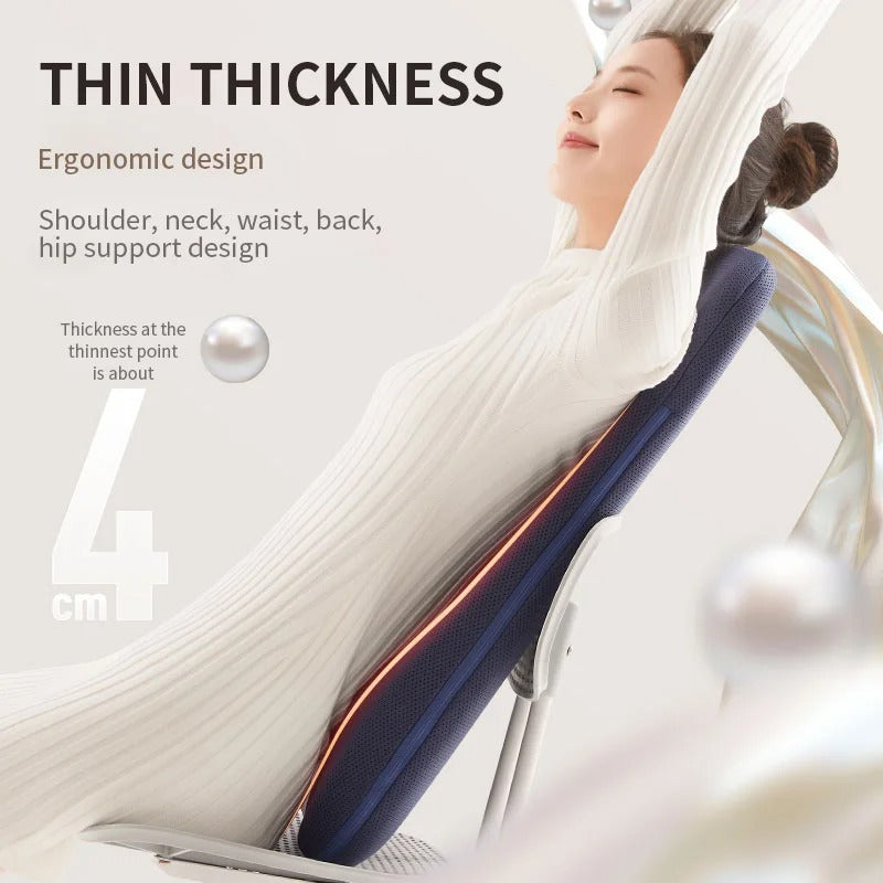 Jinkairui Back Massager Walk Up and Down Massage Cushion with Kneading Heat Neck Shoulder Full Body Massage Machine Spot Massage