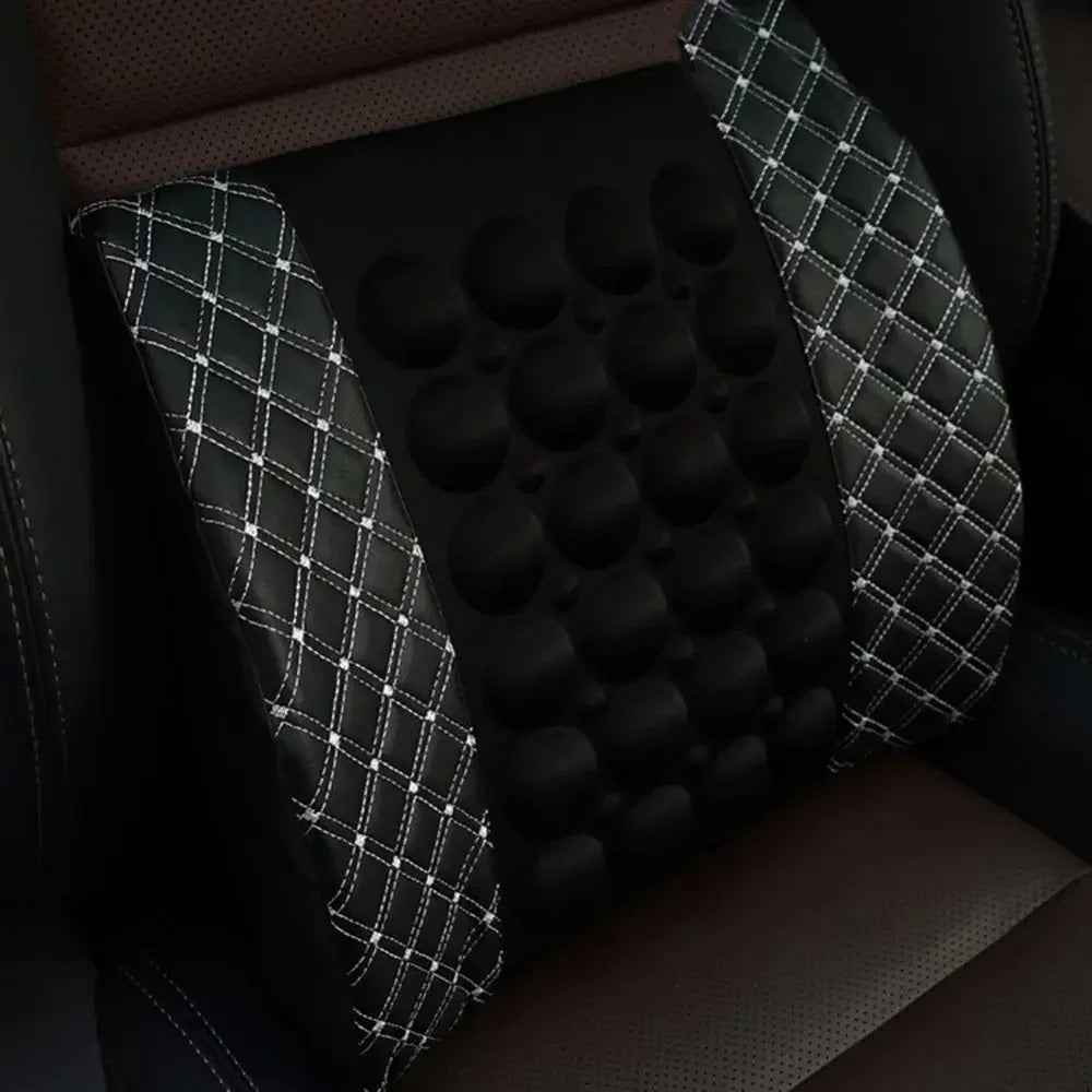 Car Electric Massage Cushion Fold Resistant Elongation Moderate Durable Vehicle Seat Back Waist Support Lumbar Pad Massager
