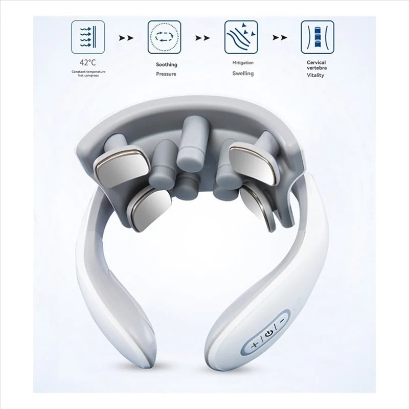 Most-Portable Cervical Massager Smart Cervical Massager Hot Compress Cervical Massager Rechargeable Cervical Massager
