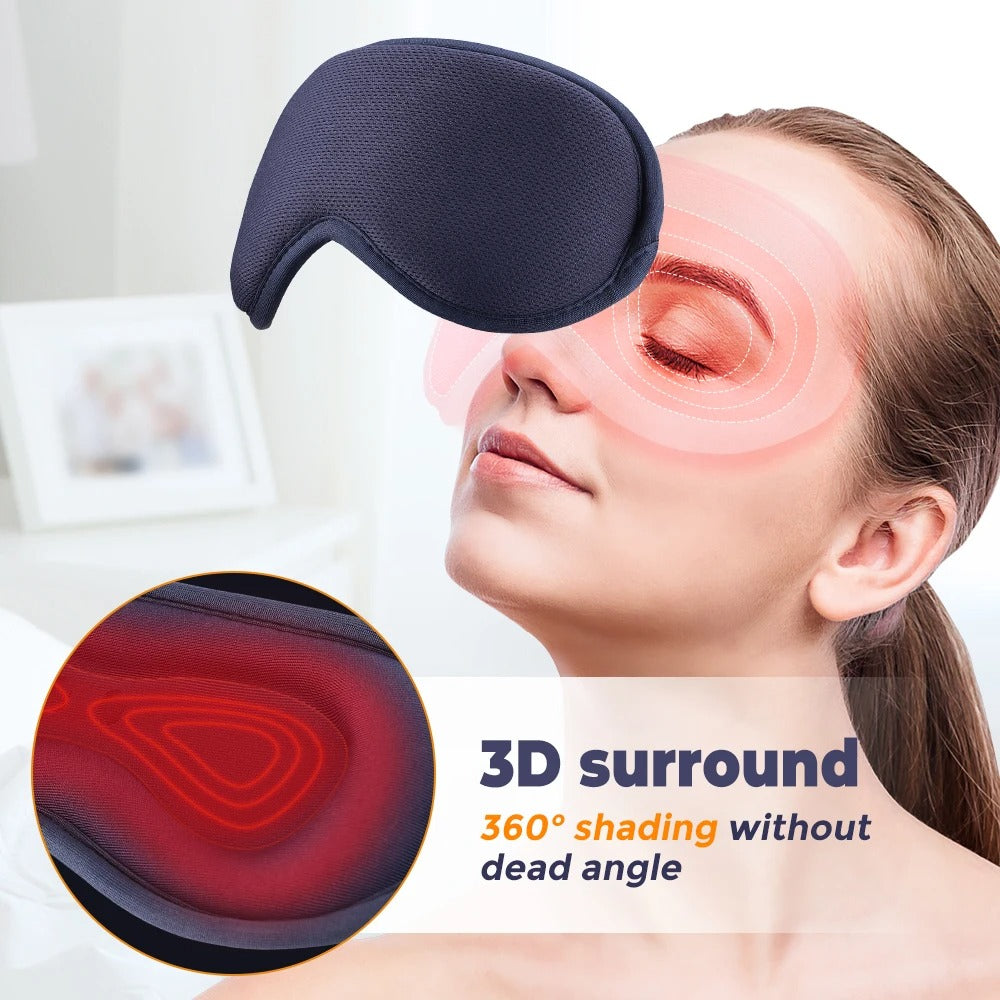 USB Electric Heated Steam Eyes Mask Hot Compress Warm Eye Care Massager Relieve Tired Eyes Dry