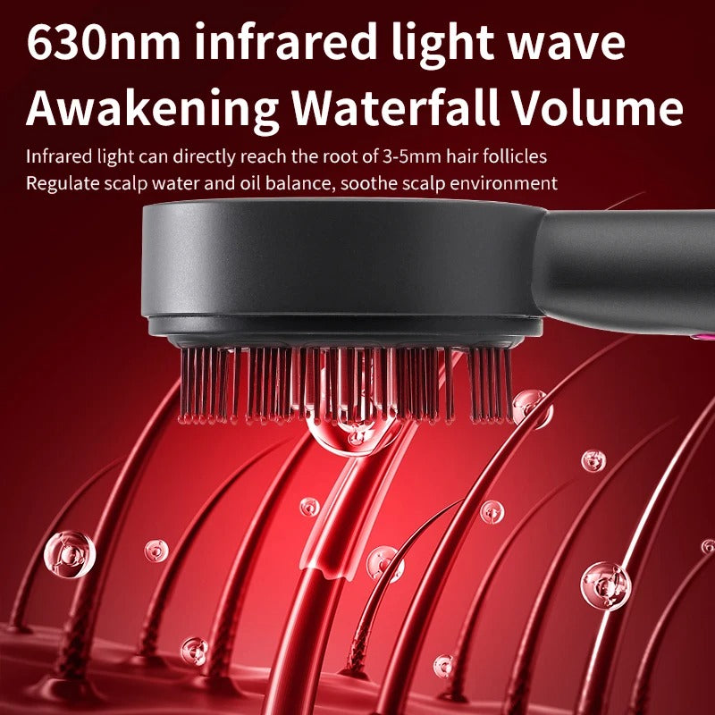 3 Modes Electric Massage Comb Portable Red Light Laser Comb for Hair Follicle Hair Follicles On The Head Essence Oil Applicator