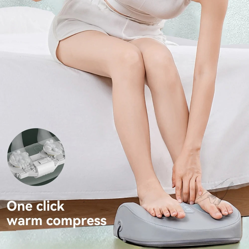 Hot Compress Foot Massager 4D Deep Muscle Massage Leg Hand Promote Blood Circulation Constant Temperature 3 Speeds