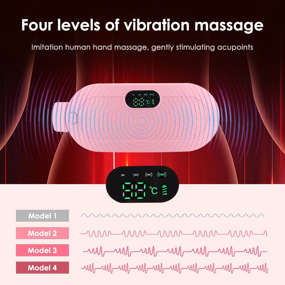 Electric Heating Waist Massage Belt Abdominal Menstrual Heating Pad Belly Warm Palace Belt for Period Cramp Relief