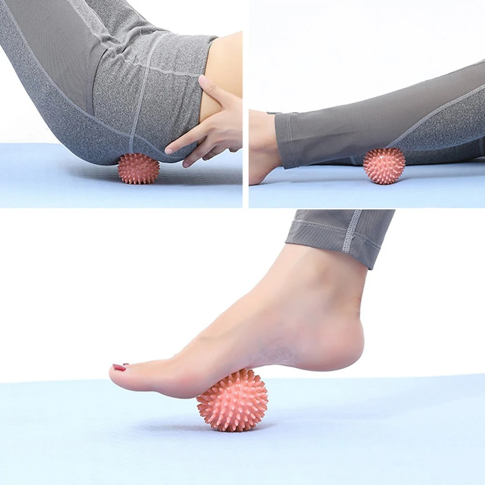 Spiky Massage Ball Spiked Massager Roller High Density Trigger Point Massager Ball Deep Tissue Roller for Plantar Fasciitis
