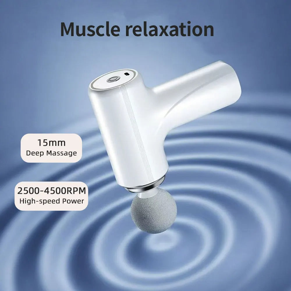 USB Portable Electric Massage Gun Mini Fascia Gun High Frequency Vibration Body Massage Gun Muscle Relaxation Fascia masajeador