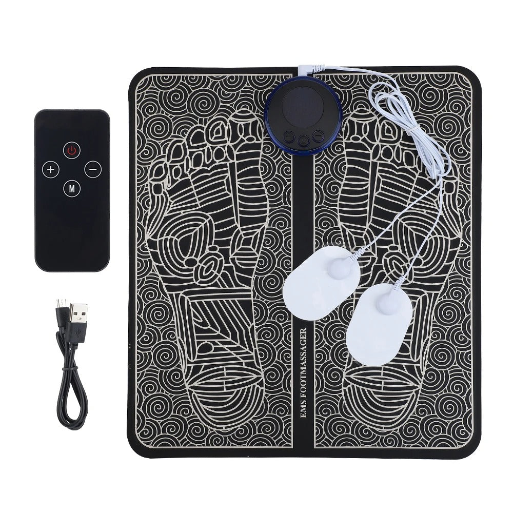 Electric Massage Pad Relieve Sore Feet Leg Cramps Pulse Sole Massager EMS Foot Massager Pad Improve Blood Circulation