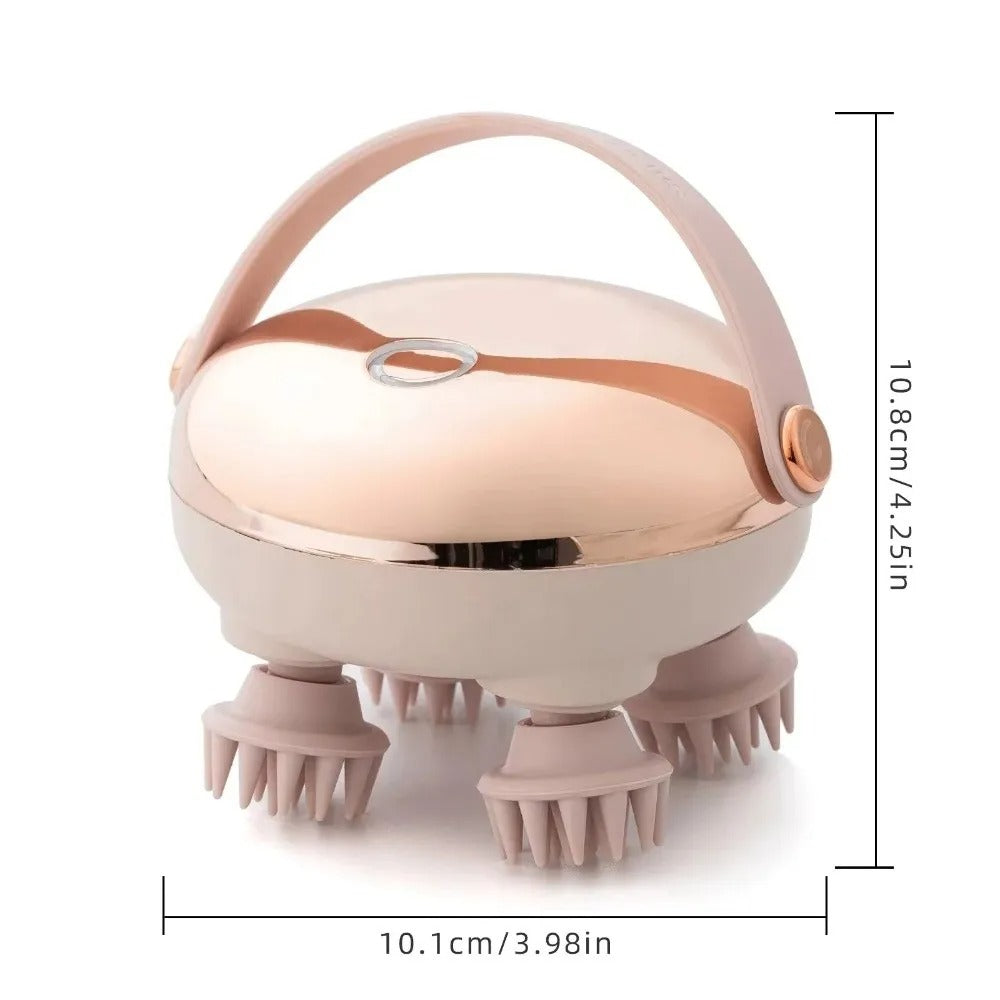 New Rechargeable Head Massage Instrument Waterproof Scalp Stress Head Massager Body Massage Scalp Massager Body Relaxation