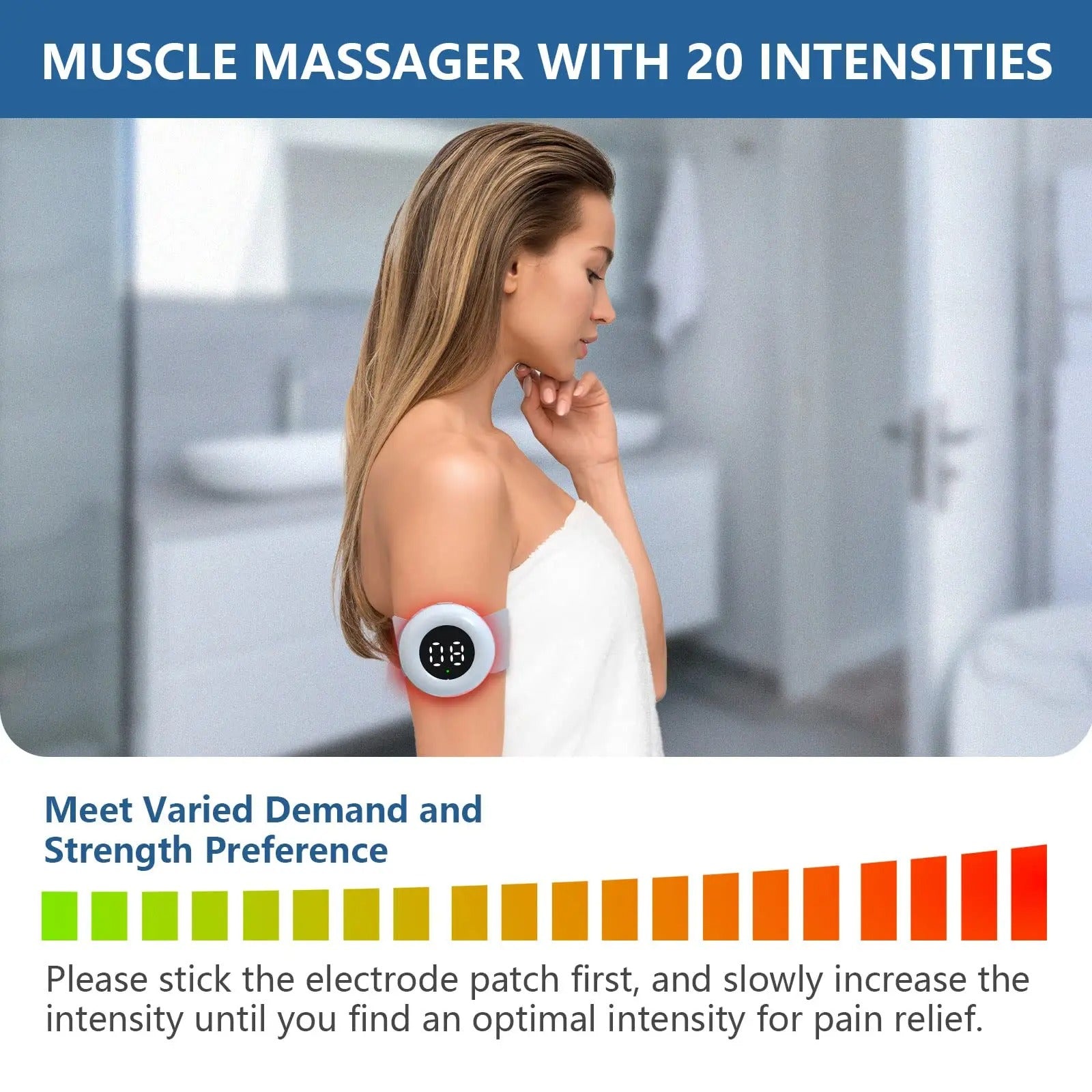 KTS Wireless Neck Massager 650nm+808nm TENS&EMS Pulse Muscle Stimulator&Cold Laser Therapy Body&Neck Massager for Pain Relief