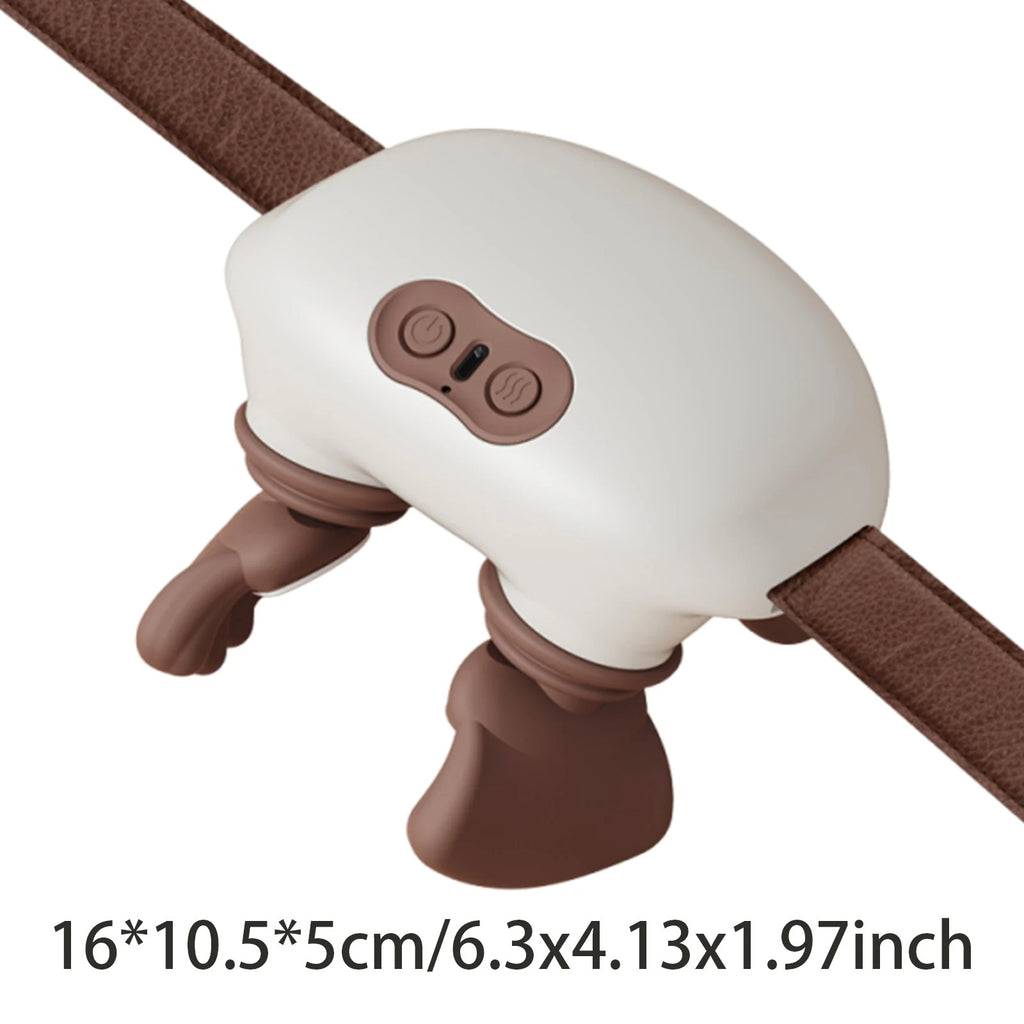 Shoulder Massager with Heat Shiatsu Neck and Back Massager Rechargeable Deep Tissue Kneading Massage Pillow for Muscle Relax