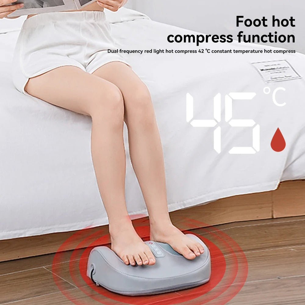 Hot Compress Foot Massager 4D Deep Muscle Massage Leg Hand Promote Blood Circulation Constant Temperature 3 Speeds