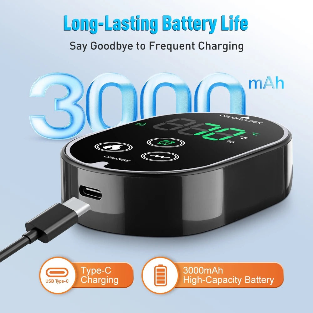 Electric Cordless Heated Ankle Guard Massager for Right or Left Foot Vibration Massage Wristband Hot Compress Ankle Wrist Brace