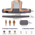 Cordless Heated Massage Pad Red Light Massage Waist Belt 102 Red Light Beads Hot Compress Vibration Relieve Fatigue Relax Muscle