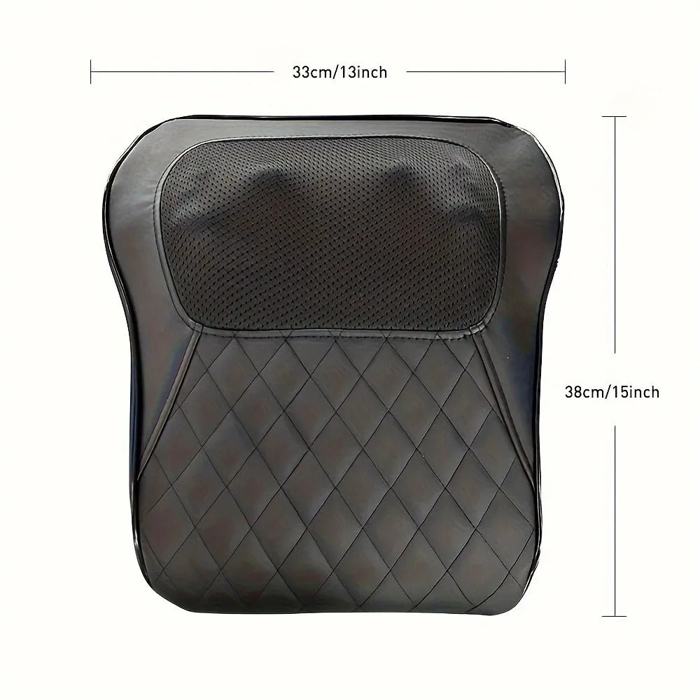 NEW 3D Kneading Deep Tissue Massage Pillow Back Traction with Heat for Muscle Pain Relief Home Office Cars Chairs