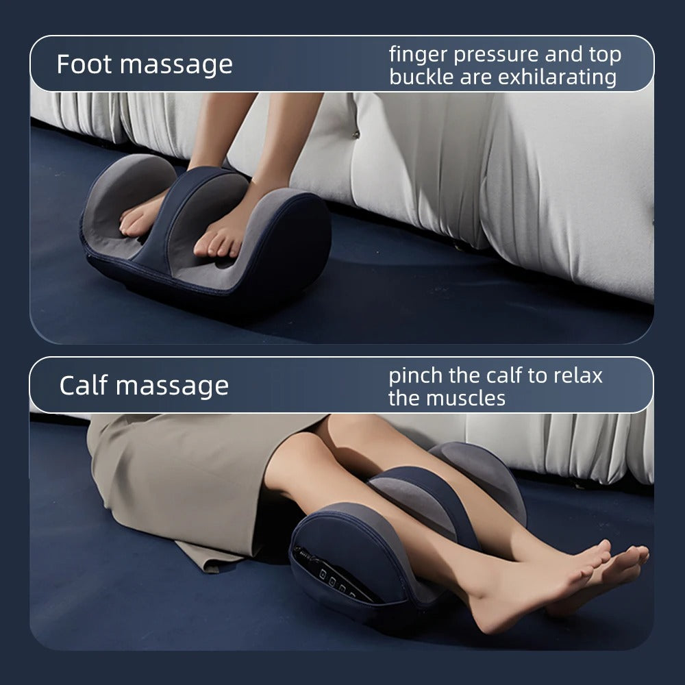 Shiatsu Foot Massager with Heat Hot Compress Circulation and Pain Relief Kneading Rolling for Feet Calf Leg Arm for Mom Dad Gift