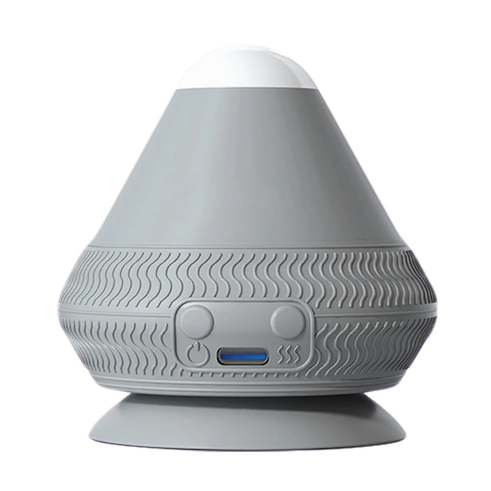 Electric Vibrating Massage Ball with Suction Cup Muscle Relaxation Massager 2 Gear Temperature for Point Deep Tissue Relaxation