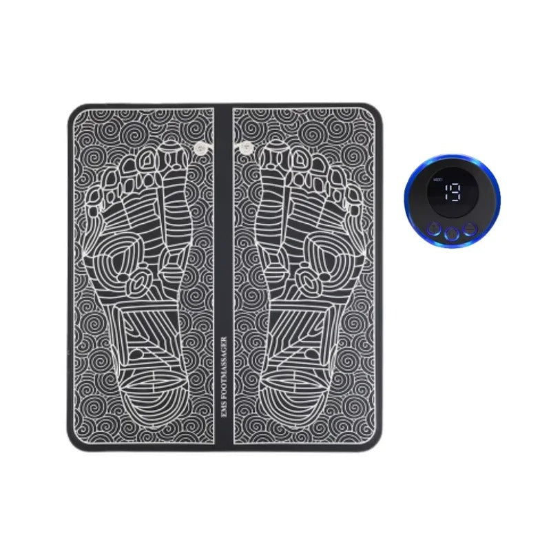EMS Foot Massager Pad Relief Pain Relax Feet Acupoints Massage Electric Muscle Stimulation Improve Blood Circulation Relax Feet