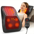 NEW 3D Kneading Deep Tissue Massage Pillow Back Traction with Heat for Muscle Pain Relief Home Office Cars Chairs